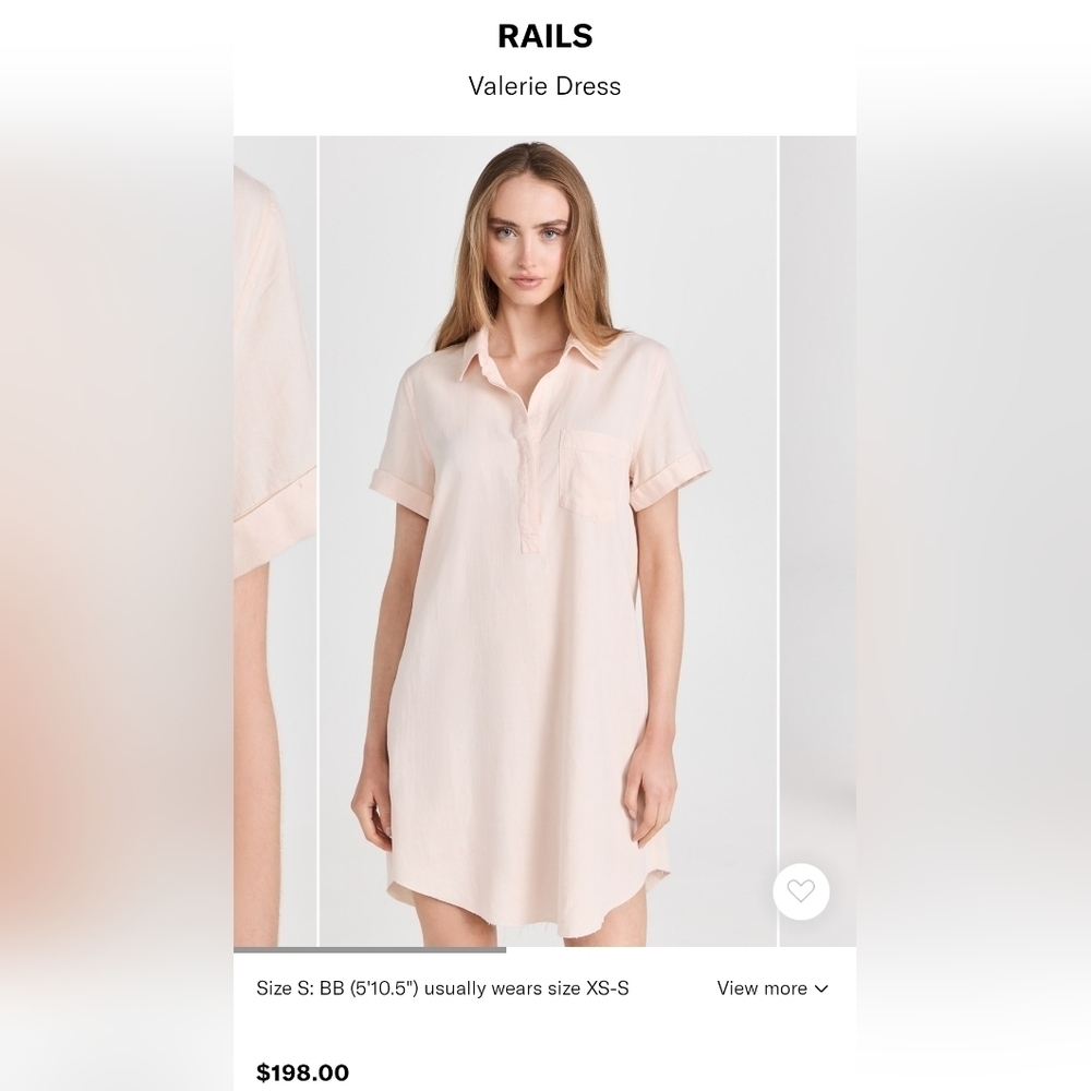 Rails Maive Pink jean dress XS - Picture 9 of 12